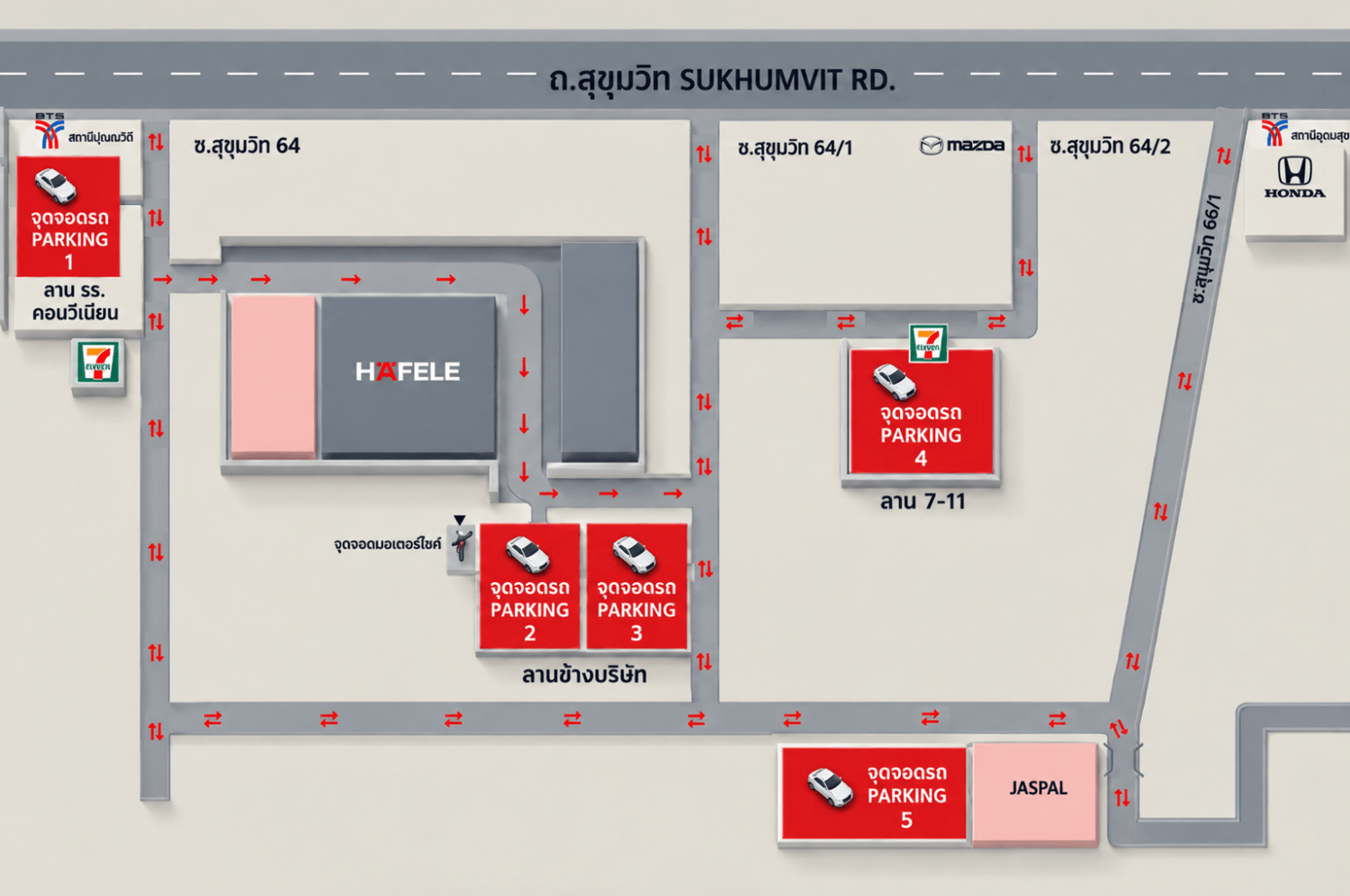 แผนผังลานจอดรถสุขุมวิท